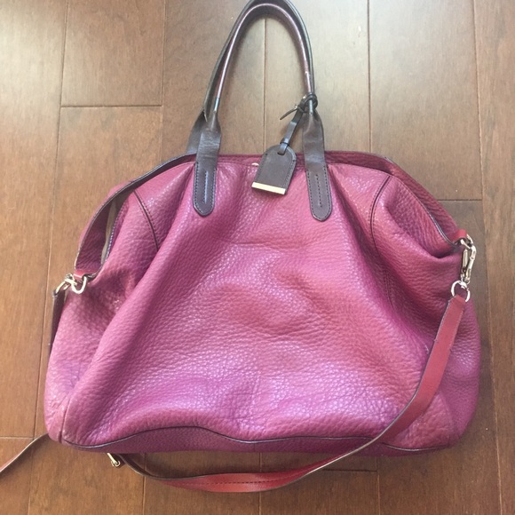 Cole Haan Purple tote bag. - Picture 3 of 7
